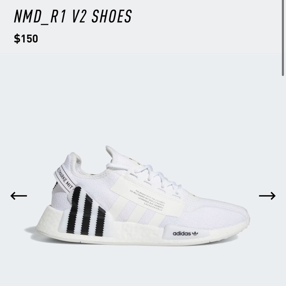 Adidas NMD R1 V2 in White, Script. - Picture 4 of 4